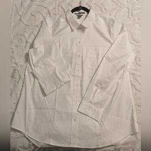 Eddie Bauer Women's White Long-Sleeve Dress Shirt